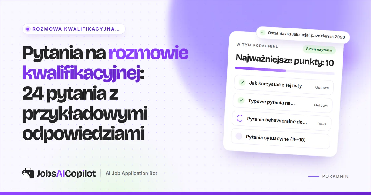 Kandydat ćwiczy pytania z rozmowy kwalifikacyjnej z notatkami według metody STAR i listą przykładowych odpowiedzi