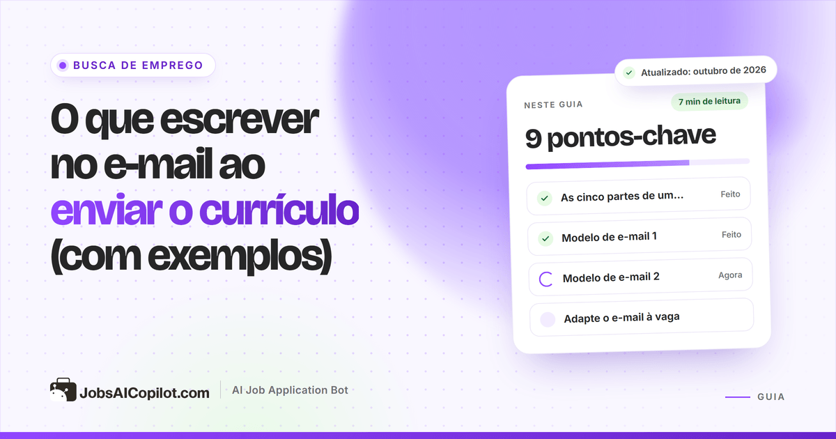 O que escrever no e-mail ao enviar o currículo: assunto, mensagem curta e anexo