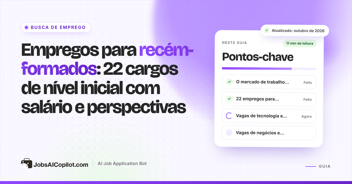 Recém-formados analisando vagas de nível inicial com dados de salário e crescimento em um notebook
