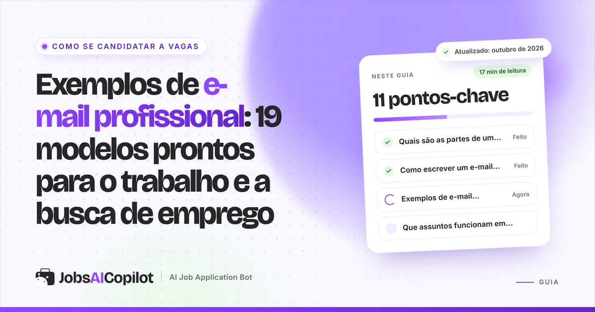 Notebook com um rascunho de e-mail profissional: assunto, saudação, texto curto e despedida