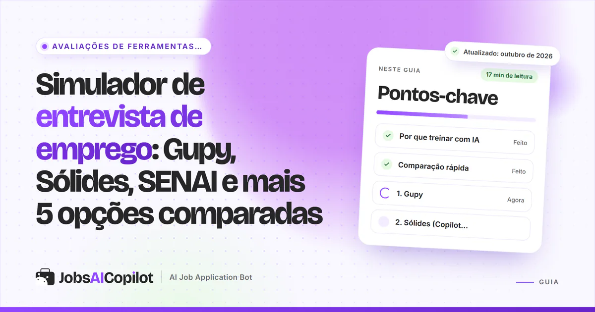 Oito ferramentas de IA para treinar entrevistas comparadas, com feedback de simulação, planos grátis e preços iniciais