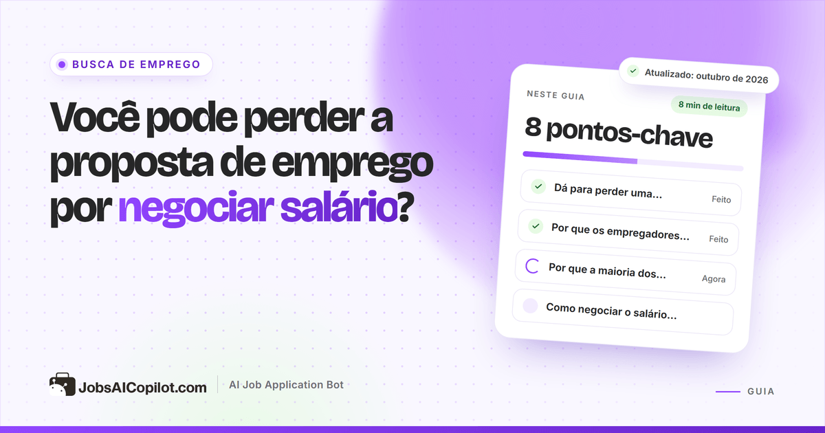 Dá para perder uma proposta de emprego por negociar salário? Riscos, frases prontas e o que fazer se a proposta for retirada