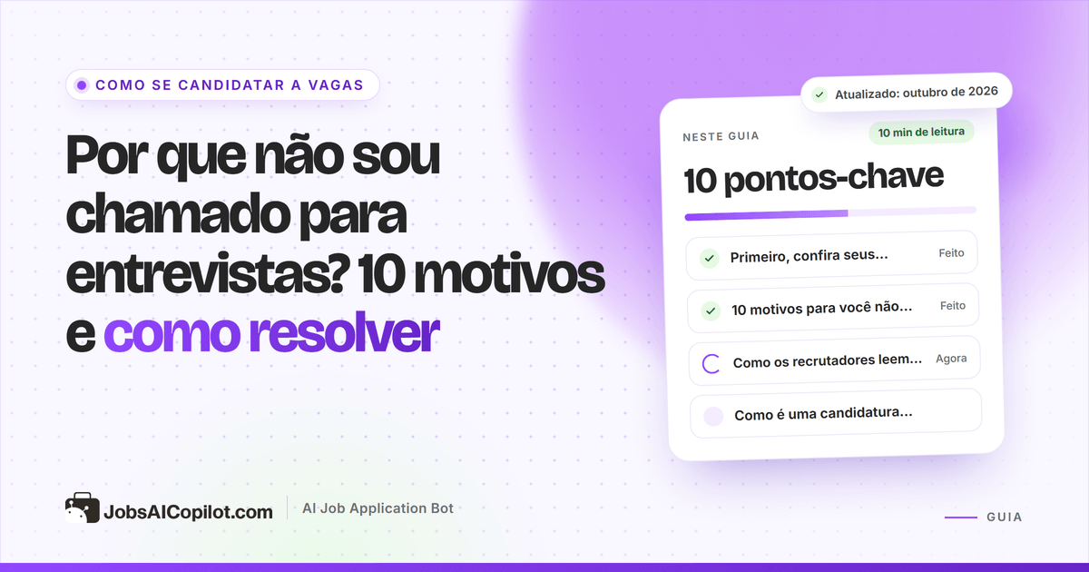Candidato revisando uma lista de motivos para não ser chamado para entrevistas ao lado das candidaturas enviadas