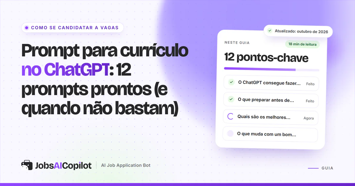 Janela de chat com prompts de currículo ao lado de um currículo de uma página com números inventados marcados para revisão