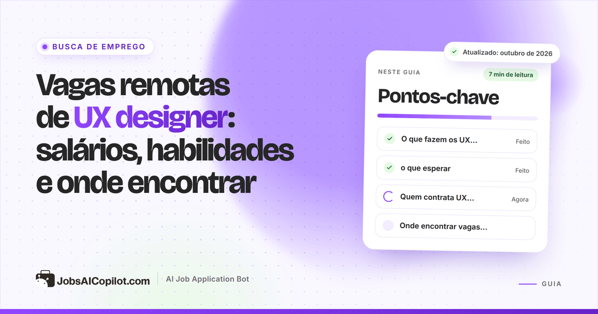 Vagas remotas de UX designer: quem contrata, salários de referência e dicas de portfólio