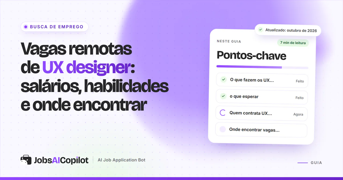 Vagas remotas de UX designer: quem contrata, salários de referência e dicas de portfólio