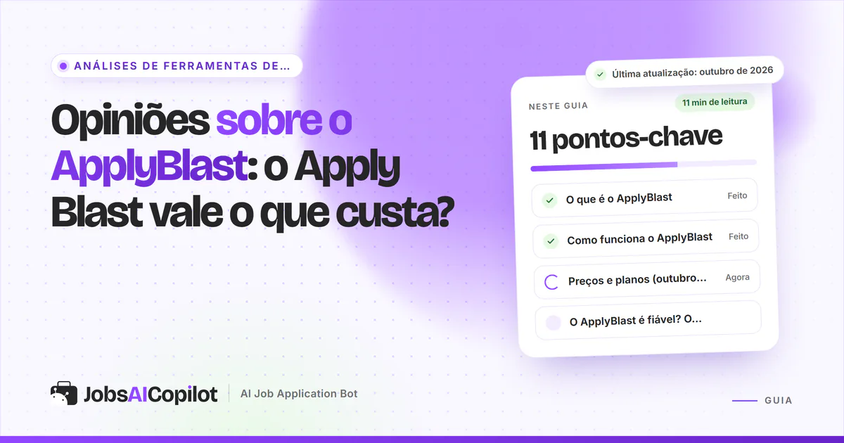Capa de análise do ApplyBlast com os pontos-chave: o que é, como funciona, preços e se é fiável