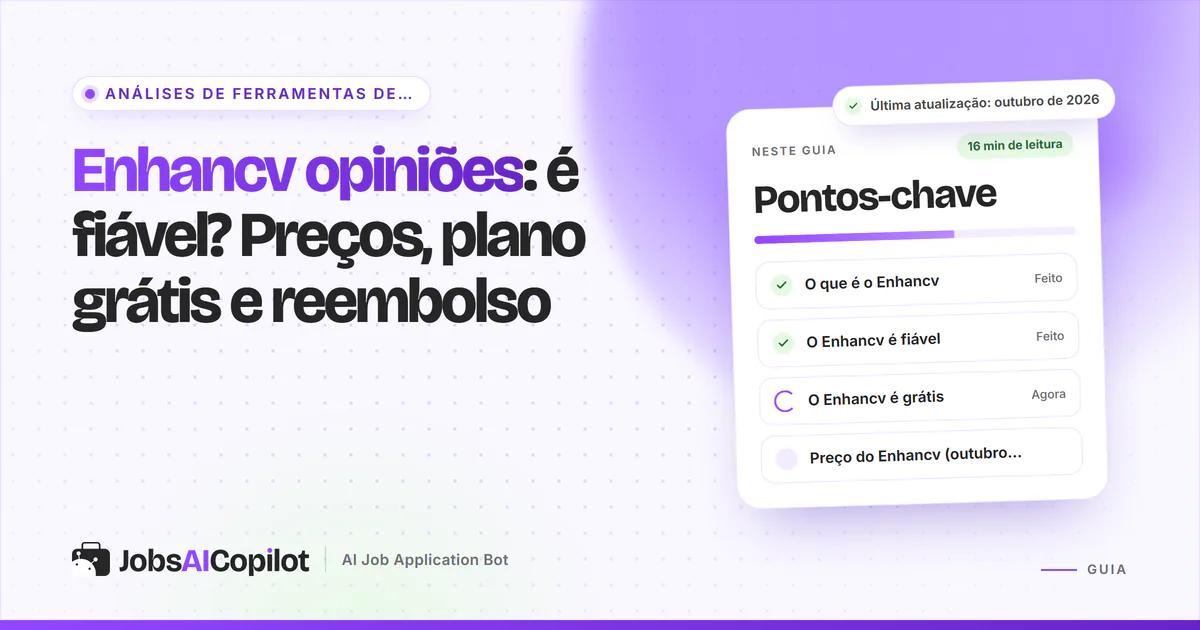 Capa da análise do Enhancv: plano grátis de 7 dias, preços de 2026, regras de reembolso e prós e contras