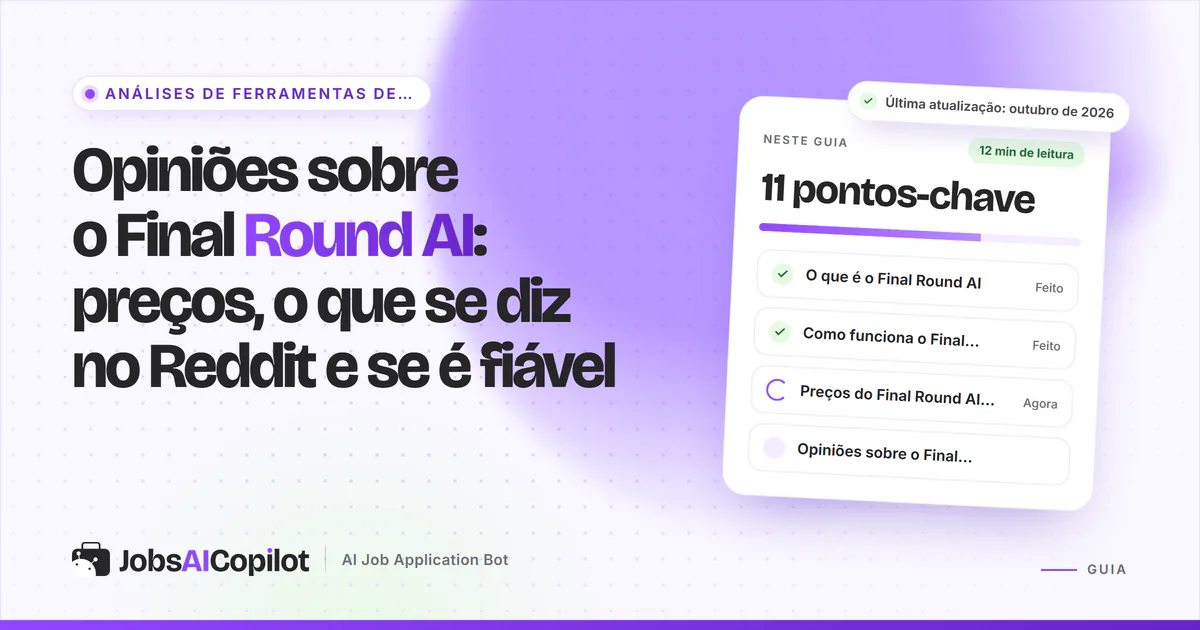 Capa de análise do Final Round AI com os pontos-chave: o que é, como funciona, preços e opiniões de utilizadores