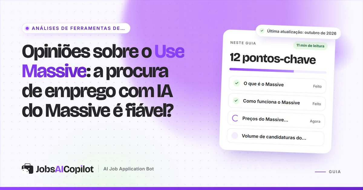 Capa de análise do Use Massive com os pontos-chave: o que é, como funciona, preços e o volume de 200 por mês