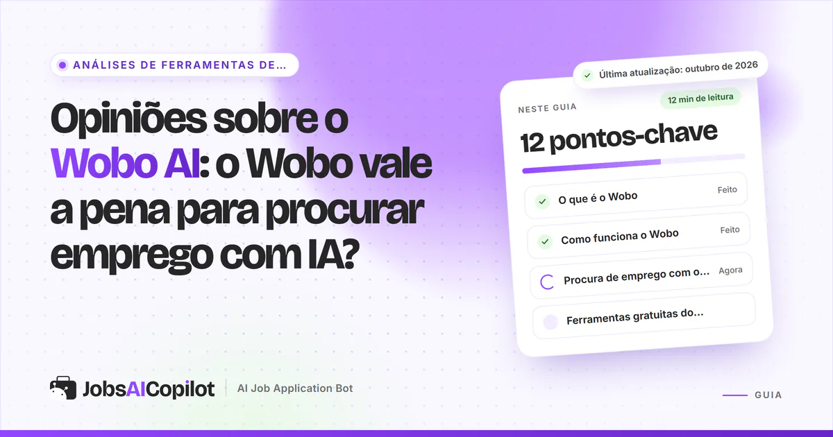 Capa de análise do Wobo AI com os pontos-chave: o que é, como funciona, ofertas «pré-validadas» e ferramentas grátis