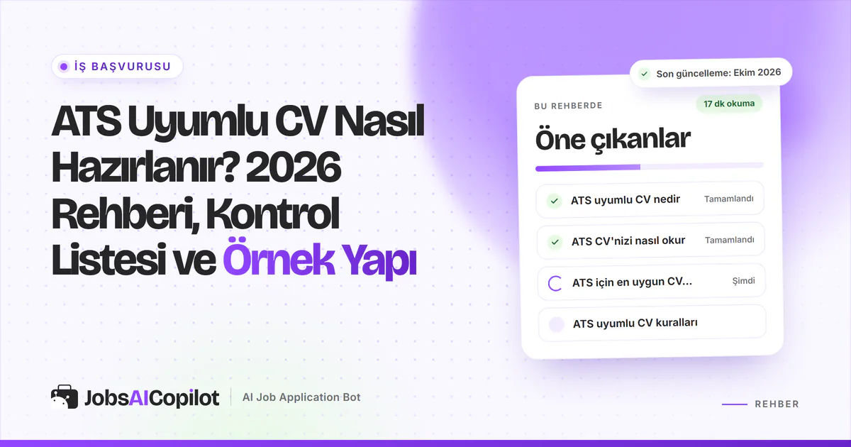 Tek sütunlu, standart başlıklı bir CV ile ayrıştırıcının metni karıştırdığı iki sütunlu bir CV yan yana