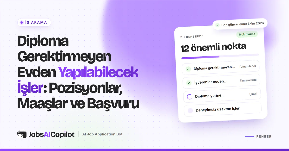 Diploma gerektirmeyen uzaktan işler rehber kartı: pozisyonlar, işverenlerin bakışı ve diploma yerine beceriler