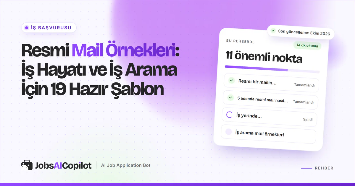 Dizüstü bilgisayar ekranında konu satırı, hitap, kısa metin ve kapanışı olan resmi bir mail taslağı