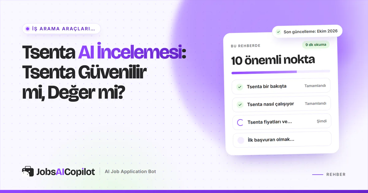 Tsenta AI inceleme kartı: şirket ve platformlar, nasıl çalışır, Ekim 2026 fiyatları ve ilk başvurunun önemi